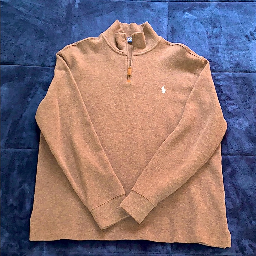 Brown Polo Ralph Lauren Quarter Zip-Up
